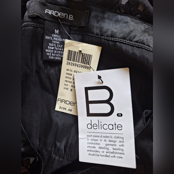 Arden B. Fringed Black Dress #flapper - Picture 7 of 7